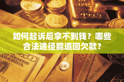 武汉如何起诉后拿不到钱？哪些合法途径能追回欠款？