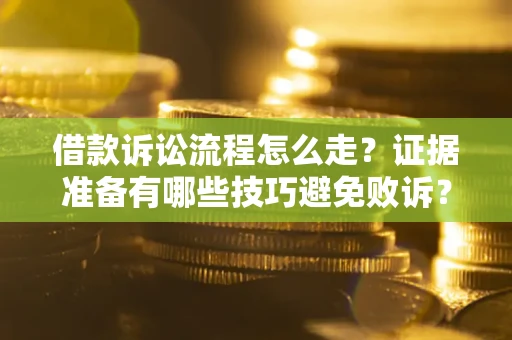 武汉借款诉讼流程怎么走？证据准备有哪些技巧避免败诉？