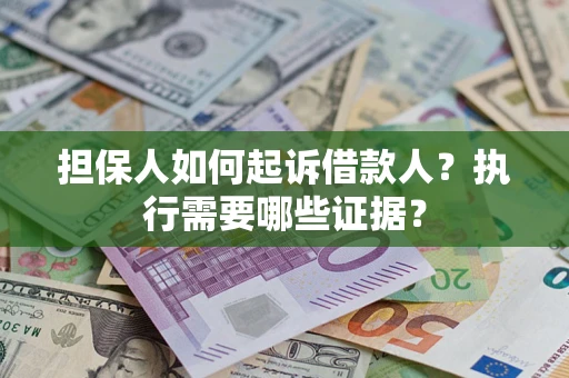武汉担保人如何起诉借款人？执行需要哪些证据？