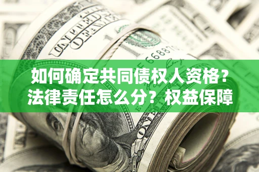 武汉如何确定共同债权人资格？法律责任怎么分？权益保障技巧揭秘！