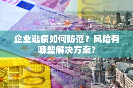 武汉企业逃债如何防范？风险有哪些解决方案？