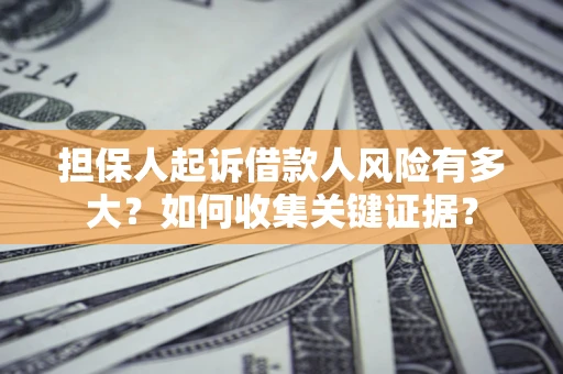 武汉担保人起诉借款人风险有多大？如何收集关键证据？