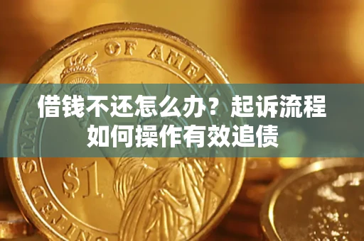 武汉借钱不还怎么办？起诉流程如何操作有效追债