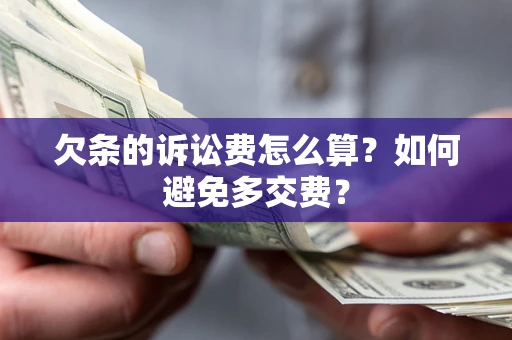 武汉欠条的诉讼费怎么算？如何避免多交费？