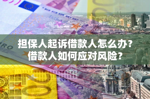 武汉担保人起诉借款人怎么办？借款人如何应对风险？