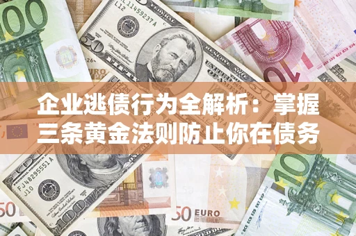 武汉企业逃债行为全解析：掌握三条黄金法则防止你在债务乱局中“踩雷”