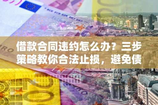 武汉借款合同违约怎么办？三步策略教你合法止损，避免债务危机升级