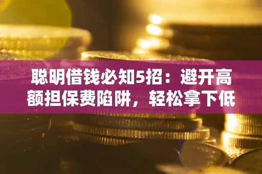 武汉聪明借钱必知5招：避开高额担保费陷阱，轻松拿下低息贷款