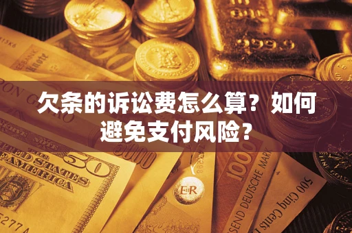 武汉欠条的诉讼费怎么算？如何避免支付风险？