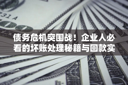 武汉债务危机突围战！企业人必看的坏账处理秘籍与回款实战指南