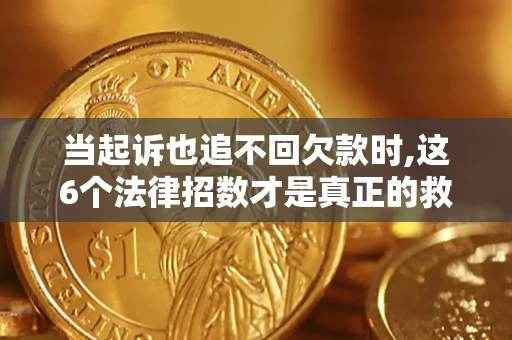 武汉当起诉也追不回欠款时,这6个法律招数才是真正的救命稻草